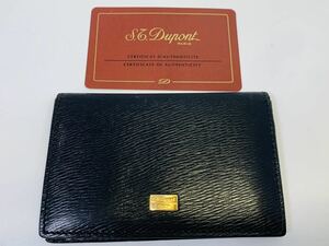 【1000円スタート!!】 S.T. Dupont エス・テー・デュポン 名刺入れ カードケース ファッション小物