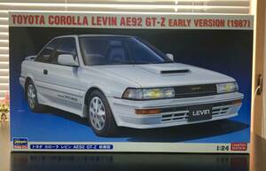 新品 ハセガワ 1/24 トヨタ カローラ レビン AE92 GT-Z 前期型 EARLY VERSION 1987 プラモ プラスチックモデル GR G’s TRD