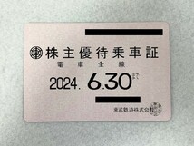 【送料無料】東武鉄道株主優待乗車証　定期タイプ　2024.06.30まで　男性名義　東武/切符/株主券　佐川急便発送_画像1