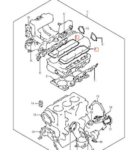 スズキ EA11R カプチーノ F6A ヘッドカバーガスケット パッキン タペットカバー カムカバー ガスケット SUZUKI