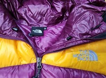 即決 早い者勝ち 【 ザ ノースフェイス/THE NORTH FACE 】アコンカグアフーディー ダウンジャケット ND18805 サイズM イエロー×パープル_画像5