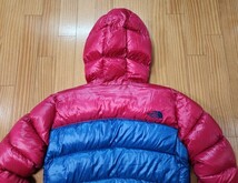 即決 早い者勝ち 【 ザ ノースフェイス/THE NORTH FACE 】アコンカグアフーディー ダウンジャケット サイズM バイカラー ピンク系×青_画像9