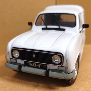 1/18 Renault 4L F6 ( white ) Solido made die-cast made minicar 