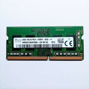 SK hynix DDR4 4GB 1Rx16 PC4-2400T ノートパソコン用　メモリ
