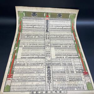 当時物　浄瑠璃寺競演大会　素義養精会　門司市　検)加根魯半山筆　大正十三年　審査員　小倉池田文明堂石印