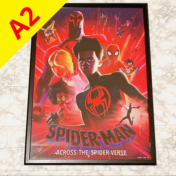 【額縁なし】Happyくじ　スパイダーマン　ACROSS THE SPIDER-VERSE　　E賞 A2サイズ　ポスター