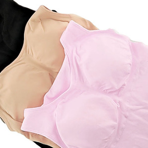 エアーフィット クールキャミソール 3色組 大きいサイズ 3L～4L ブラック ベージュ ピンク 夏の画像2