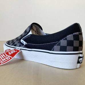  27.5cm スリッポン チェッカーボード VANS SLIP-ON BLACK/PEWTER/CHECKERBOARD US9.5/27.5cm VN000EYEBPJの画像5