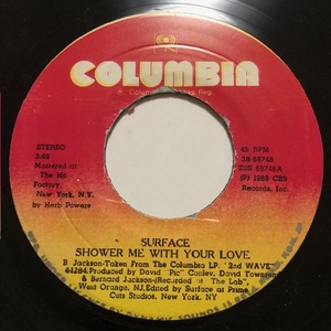 ☆試聴 SURFACE / SHOWER ME WITH YOUR LOVE /Columbia/Soul/big hit !!/7inch/969