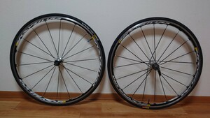 極美品!! MAVIC KSYRIUM ELITE S キシリウム エリート アルミ 軽量ホイール シマノフリー マビック 前後セット タイヤ付き（60