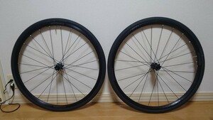 試走品!! 極美品 BONTRAGER ボントレガー PARADIGM COMP ホイール 前後セット 700c ディスクブレーキ シマノ11S タイヤ付 （61