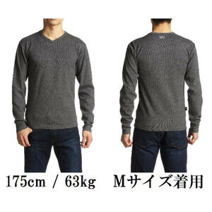 新品未使用 AVIREX(アヴィレックス) 長袖 VネックTシャツ DAILY V-NECK Lサイズ②