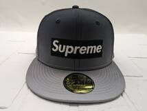 ★NEW ERA×SUPREME ニューエラ×シュプリーム Gradient Box Logo XCIV 23SS★キャップ グラデーション サイズ7 1/2(59.6cm) グレー系 通年_画像2