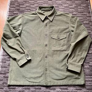 ユニクロ　ユーティリティシャツジャケット　ミリタリーシャツジャケット　オリーブ　sizeL UNIQLO 廃盤希少品！！