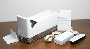 LG 超短焦点レーザープロジェクター HF85LS 2020年製 1500ルーメン 最大120インチ スピーカー内蔵 フルHD ランプ使用396時間 2030858