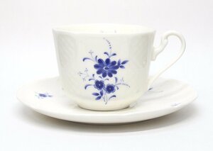 Belleek/ベリーク カップ＆ソーサー ティーカップ コーヒーカップ 花柄 ブルー 茶器 食器