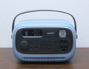 オーキー AUKEY Power Studio 300 ポータブル電源 PS-RE03 ブルー 297Wh モバイル キャンプ アウトドア バッテリー 2031697