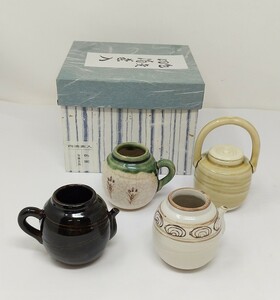 m2-548*[ цвет менять 4 . чай входить Kato .. произведение ] струна есть * рука бутылка * масло .* капли воды 4 штук входит капли воды чай inserting для крышка чайная посуда чай inserting изделие прикладного искусства керамика 