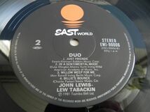 ■LP【 Japan/Eastworld】John Lewis , Lew Tabackin / Duo◆秋吉敏子プレゼンツ☆EWJ-90006/1981◆試聴済み◆_画像4