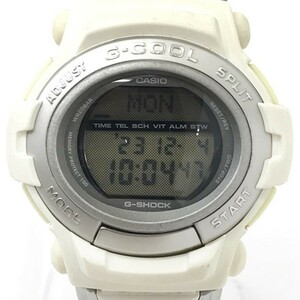 CASIO カシオ G-COOL ジークール 腕時計 GT-008BJ-7 クオーツ デジタル オーバル ホワイト おしゃれ 新品電池交換済み 動作確認済み