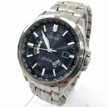 CITIZEN シチズン Eco-Drive エコドライブ シチズンコレクション 腕時計 CB0011-69E 電波ソーラー カレンダー ワールドタイム 動作確認済み_画像3