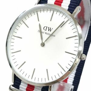 新品 Daniel Wellington ダニエルウェリントン 腕時計 DW00100016 アナログ クオーツ ナイロンベルト おしゃれ 電池交換済み 動作確認済み