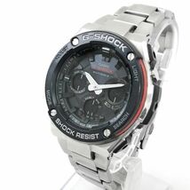 CASIO カシオ G-SHOCK ジーショック G-STEEL 腕時計 電波ソーラー GST-W100D-1A4 アナデジ カレンダー マルチバンド6 動作確認済み 箱付き_画像3