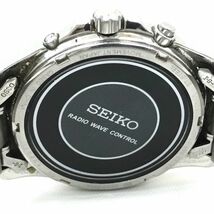 SEIKO セイコー SPIRIT スピリット 腕時計 SBTM025 7B22-0AZ0 電波ソーラー アナログ ラウンド ブラック シルバー カレンダー ビジネス_画像6