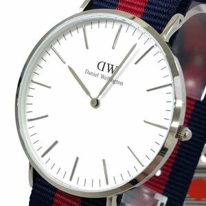 新品 Daniel Wellington ダニエルウェリントン 腕時計 DW00100015 クオーツ アナログ おしゃれ ナイロンベルト 電池交換済み 動作確認済み