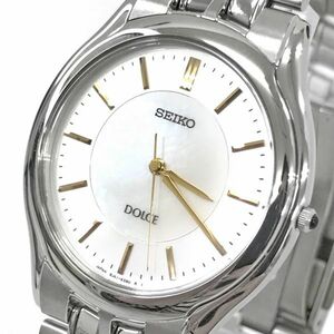 新品 SEIKO セイコー DOLCE ドルチェ 腕時計 SACL009 クオーツ シェル シンプル コレクション アナログ おしゃれ シルバー ゴールド 箱付き