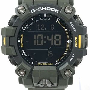 美品 CASIO カシオ G-SHOCK ジーショック MUDMAN マッドマン 腕時計 GW-9500-3 電波ソーラー タフソーラー グリーン 動作確認済 箱付き