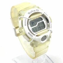 超美品 CASIO カシオ BABY-G ベビーG 腕時計 BGT-100F-7T クオーツ シンデレラホワイト イエロー ケース付き 新品電池交換済 動作確認済_画像3