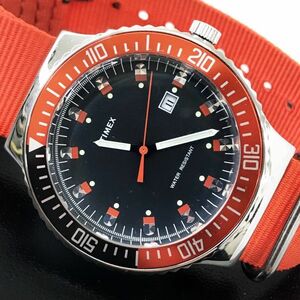 新品 TIMEX タイメックス オリジナル ヴィンテージ 1978 ダイバー UG0108 腕時計 クオーツ オレンジ コレクション 箱付き 新品電池交換済