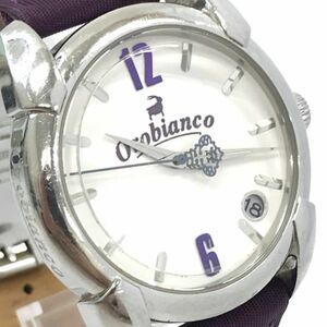 OROBIANCO オロビアンコ Giacomo Valentini 腕時計 OR-0009 クオーツ アナログ ラウンド カレンダー 新品電池交換済み 動作確認済み