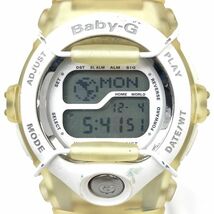 CASIO カシオ BABY-G ベビーG 腕時計 BGT-100F-7T クオーツ シンデレラホワイト イエロー デジタル ケース付き 新品電池交換済 動作確認済_画像1