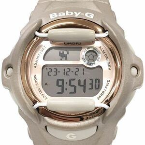 美品 CASIO カシオ BABY-G ベビーG 腕時計 BG-169G-4 クオーツ ピンクゴールド デジタル 可愛い おしゃれ 新品電池交換済み 動作確認済み