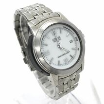 CITIZEN シチズン Eco-Drive エコドライブ 腕時計 A412-T002595 電波ソーラー カレンダー アナログ シルバー シンプル おしゃれ ビジネス_画像3