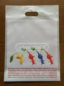 新品同様 非売品 ＰＩＫＭＩＮ ピクミン Nintendo TOKYO ニンテンドー 任天堂 ビニール 包装紙 ショッパー 袋 プレゼント 切手 ハガキ可能