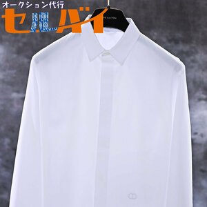  genuine article super-beauty goods Dior Homme complete sale 21SSembro Ida Lee CD embroidery dress shirt men's 40 white long sleeve tops jacket domestic regular goods 