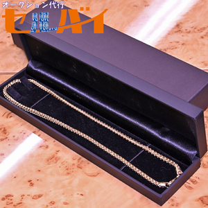  подлинный товар первоклассный товар ava ланч обычная цена 334,400 иен K10 Gold FRANCO DESIGN цепь колье 4mm ширина 51cm мужской ювелирные изделия сохранение с ящиком AVARANCHE