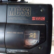 激レア　レトロ　エモイ　ナショナル　MCS3 　SVHSC　テープ入り　ビデオカメラ 激安_画像7