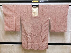 811B/京きもの 女性道行コート着物 赤系絞り柄 和装 着物 掘り出し物