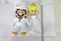 ＜未使用品＞三英貿易 ぬいぐるみ スーパーマリオオデッセイ マリオ＆ピーチ ウェディング セット（60423102116843SM）_画像3