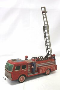 ＜ジャンク品＞米澤玩具 ヨネザワ ブリキのおもちゃ 消防車 はしご車（11423110117500DJ）