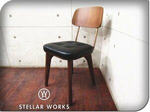 ■新品/未使用品/STELLAR WORKS/ステラワークス/FLYMEe/Utility Chair V/Neri＆Hu/ウォールナット/スチール/牛革/チェア/166,100円/ft8384k