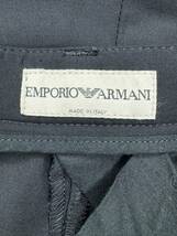 EMPORIO ARMANI エンポリオ　アルマーニ　パンツ　スラックス　黒　ブラック　中古　サイズ46 サイズM相当　本物_画像6