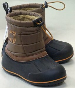  free shipping MOZmozMZ-8209 waterproof protection against cold winter boots Camel 15cm Kids light weight snow bean boots boa mo Como ko warm snow country specification 