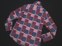 新品 【Schott】 定価1.0万　長袖ネルシャツ　フラッグチェックプリント　サイズL　星条旗　フランネル　ショット　上野商会_画像3