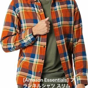 半額セール！[Amazon Essentials] フランネルシャツ スリムフィット 長袖 メンズ