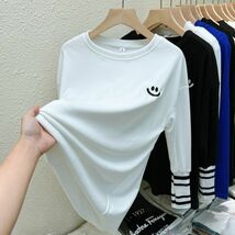 長袖 tシャツ レディース ロング丈 トレーナー ルームウェア カットソー_画像3